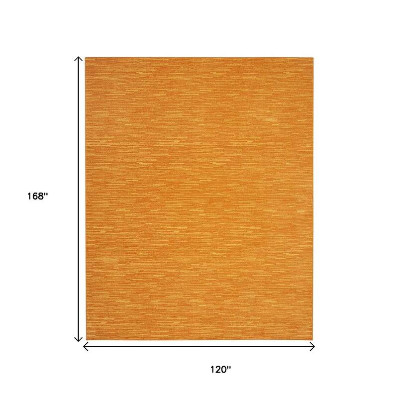 HomeRoots Contemporary Rectangle Outdoor Rug - 10' X 14'