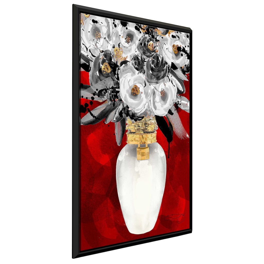 "Always Fresh Red" by Jodi Print on Floating Canvas