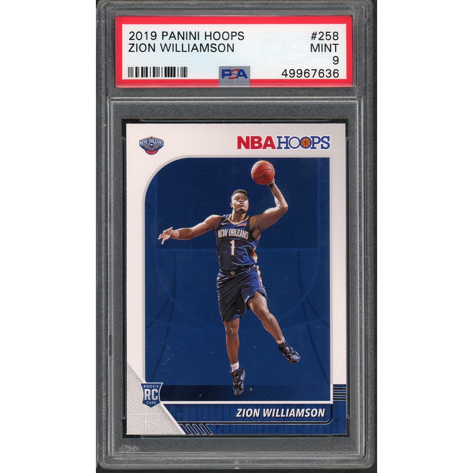 Zion Williamson 2019 Panini Hoops Basketball Rookie Card RC