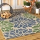preview thumbnail 119 of 200, JONATHAN Y Floral Textured Weave Indoor/Outdoor Area Rug