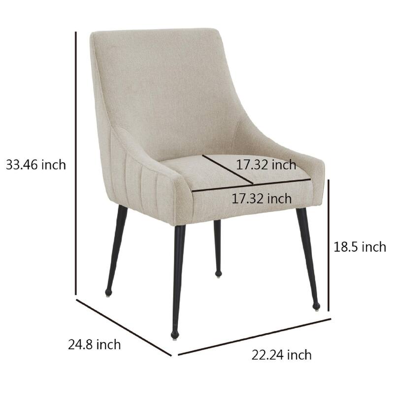 Irina Dining Chair Velvet Side Chair with Stainless Steel Leg