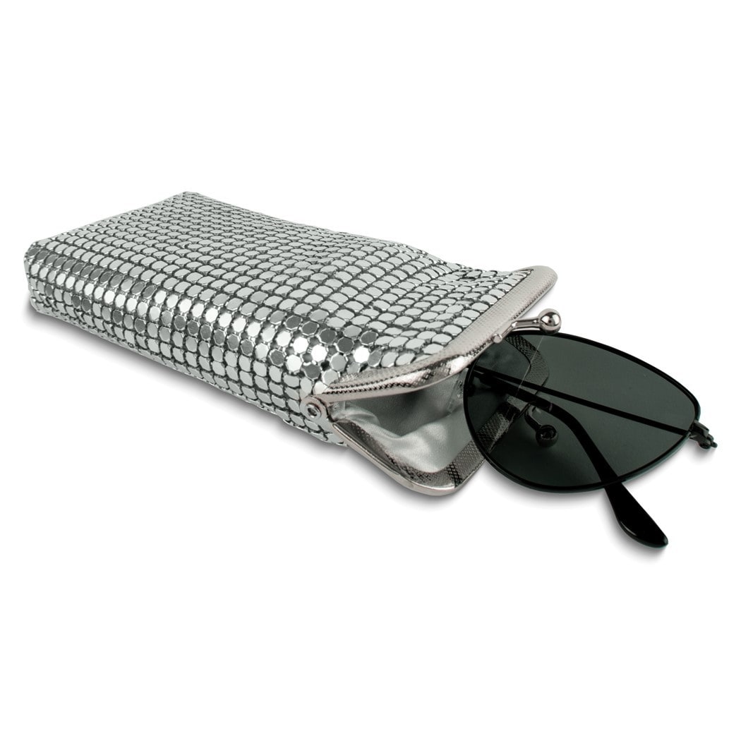 sequin cigarette case Curata Silver-Tone Sequin Eyeglass / Cigarette / Multi-Purpose Case - Bed  Bath & Beyond