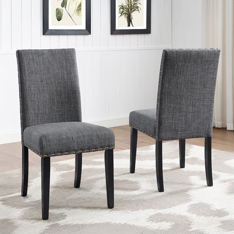 Copper Grove Humboldt Nailhead-trim Fabric Dining Chairs (Set of 2)