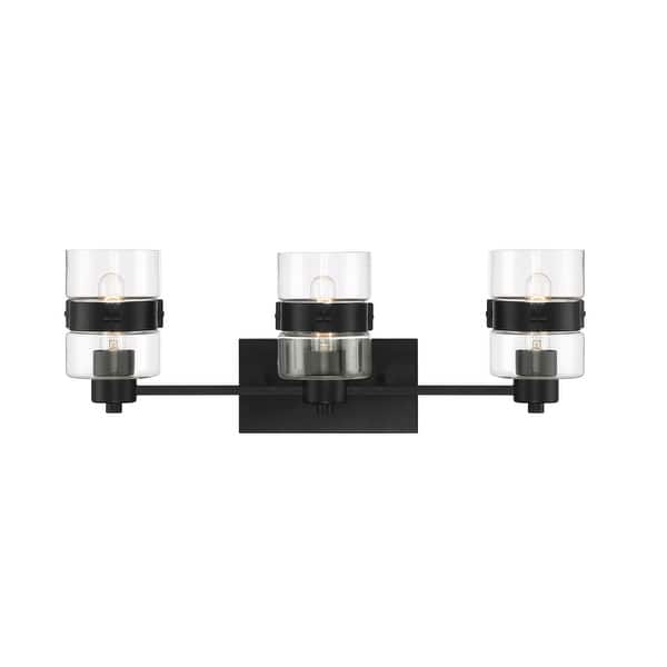 slide 2 of 3, Designers Fountain D222M-3B Midnight LA 3 Light 25" Wide Bathroom Matte Black