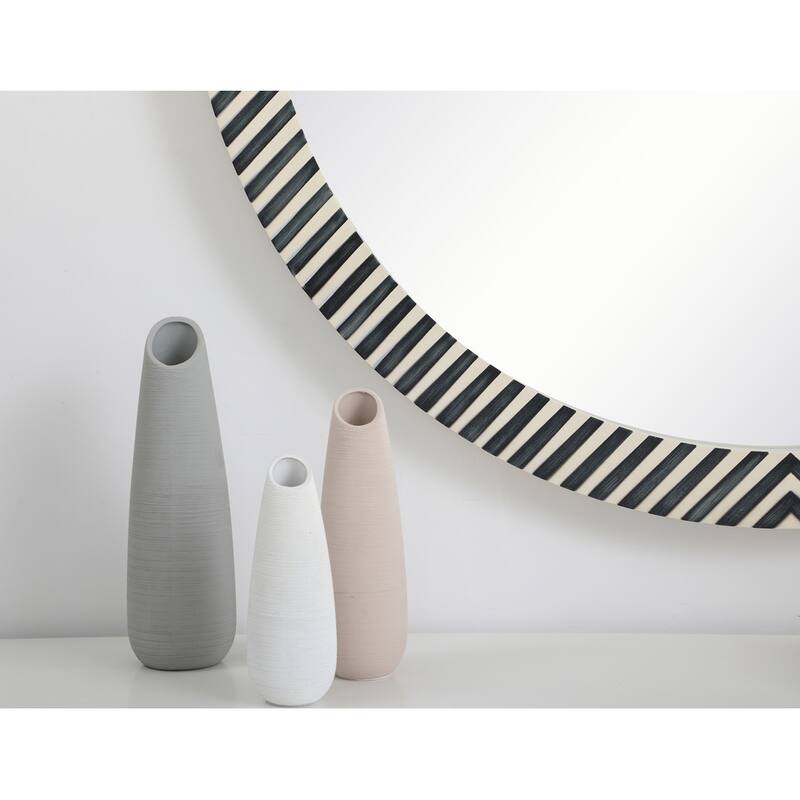 Carson Carrington Labben Round Chevron Mirror