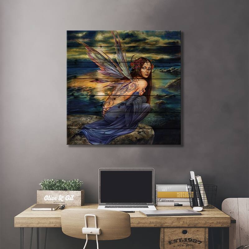 Sylundine Print On Wood by Alchemy England - Multi-Color