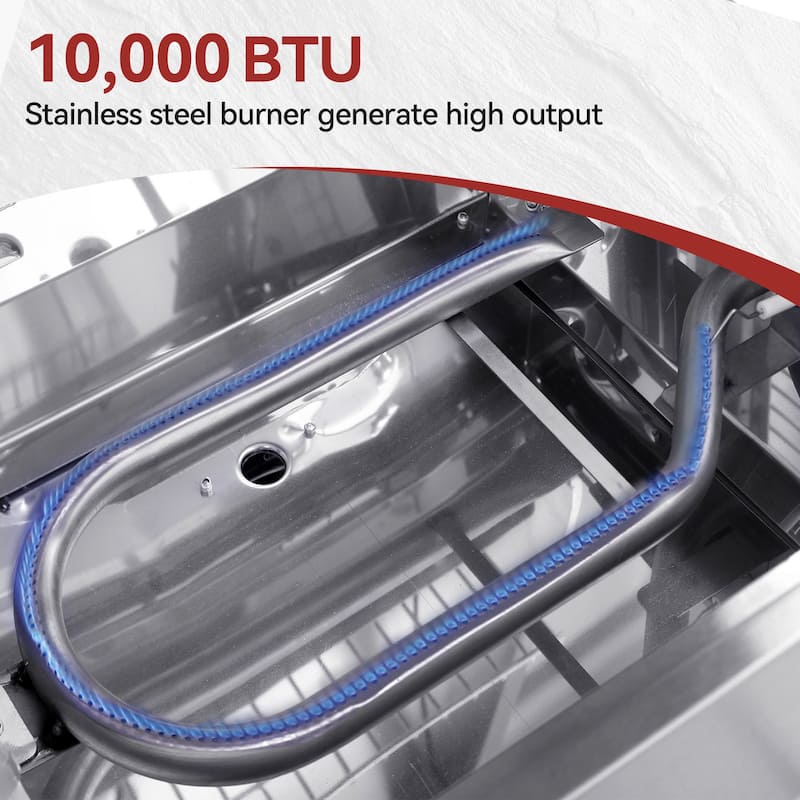 Royal Gourmet Stainless Steel Portable Grill with Folding Legs