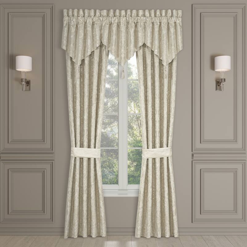 J. Queen New York Celine Window Ascot Valance - Champagne