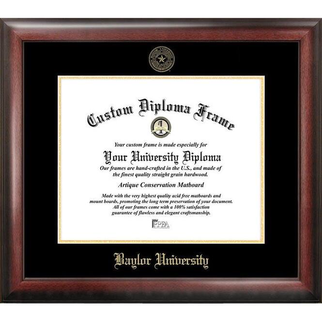 Baylor University 14w x 11h Gold Embossed Diploma Frame