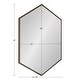 preview thumbnail 56 of 54, Kate and Laurel McNeer Glam Hexagon Framed Wall Mirror