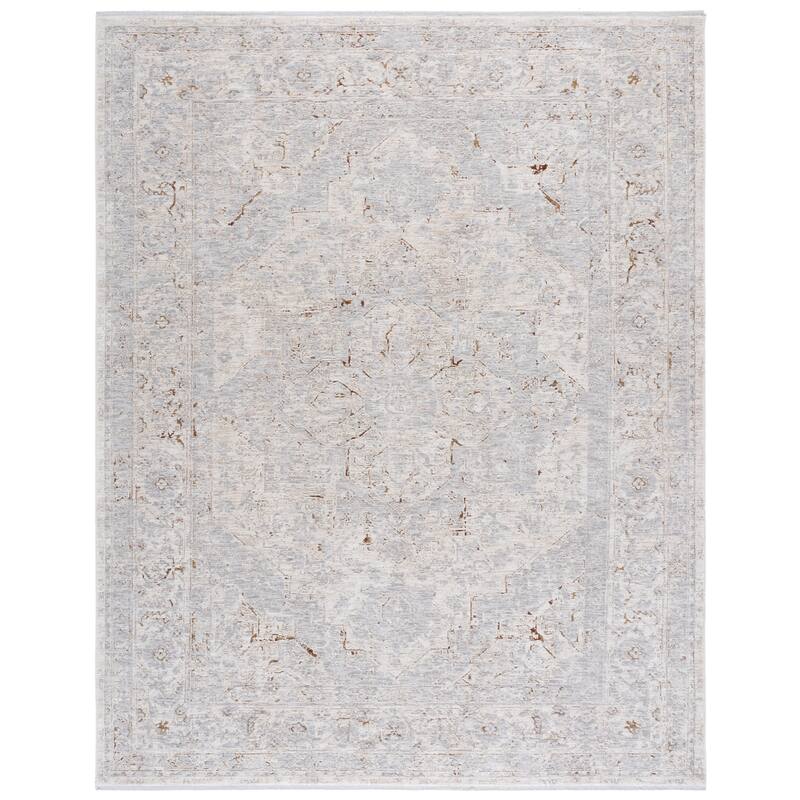 SAFAVIEH Garnet Eleuteria Vintage Distressed Rug - Ivory/Grey Rust - 6' x 9'