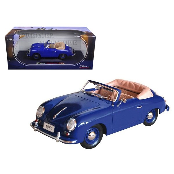 1950-Porsche-356-Convertible-Blue-1/18-Diecast-Model-Car-...
