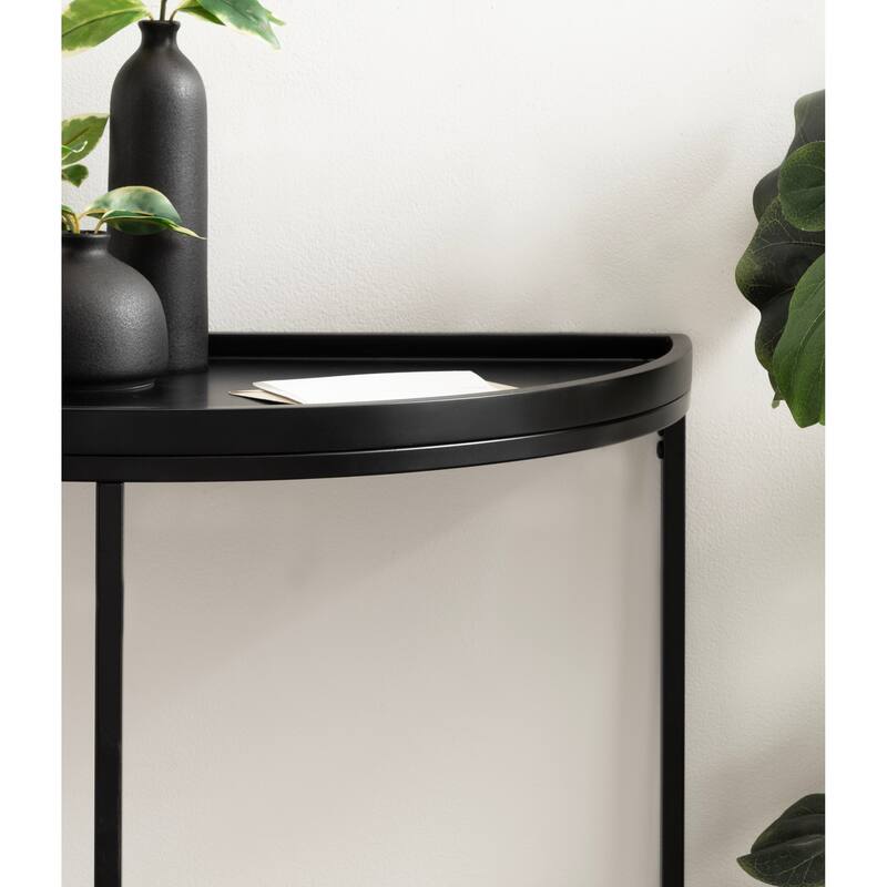 Kate and Laurel Dorrah Half-Circle Console Table