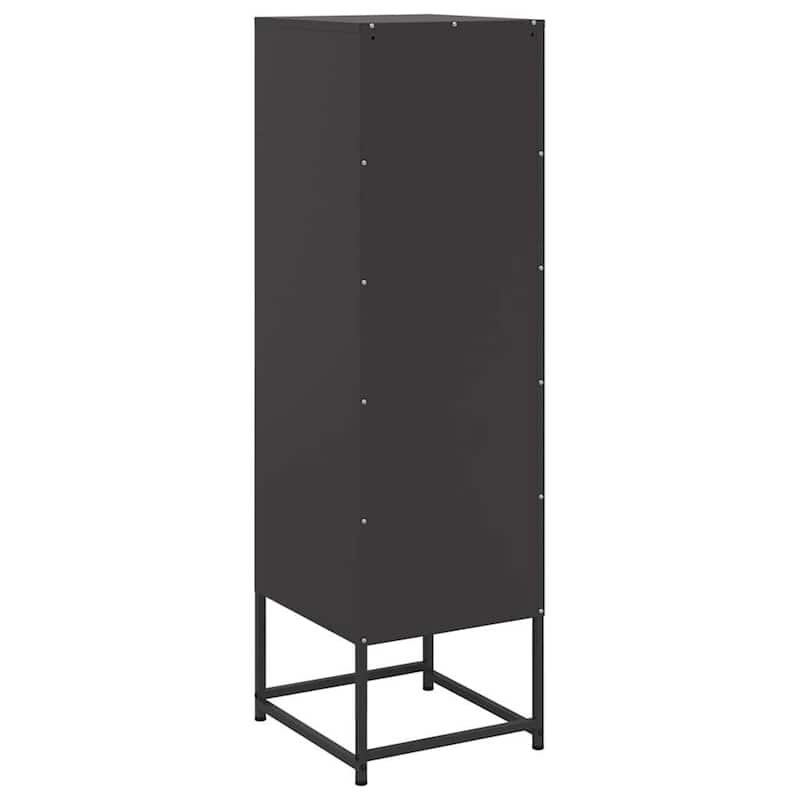 vidaXL Highboard Storage Side Cabinet Cupboard Living Room Furniture Steel - 15.4 x 14.2 x 48.4