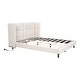 preview thumbnail 24 of 30, Roomfitters Queen Size Upholstered Platform Bed with LED Lights and U-Shaped Headboard, Linen Fabric, for Bedrooms