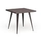 preview thumbnail 12 of 15, Carbon Loft Swan Industrial Square Metal Dining Table