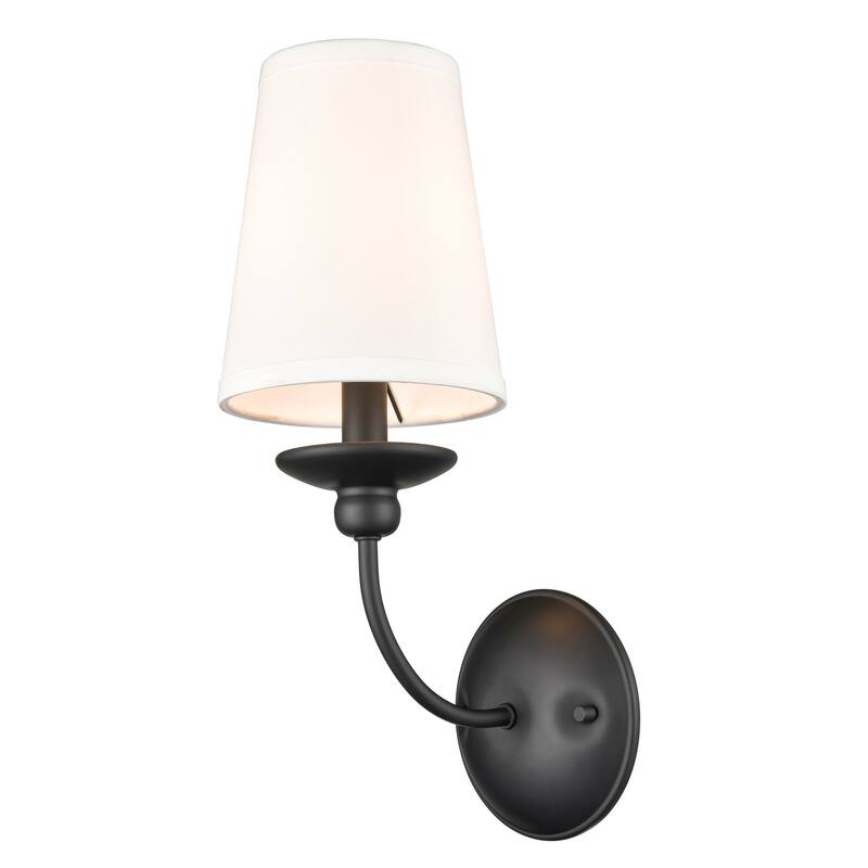 Millennium Lighting Delvona 1-Light Wall Sconce in Modern Gold or Matte Black - Matte-Black