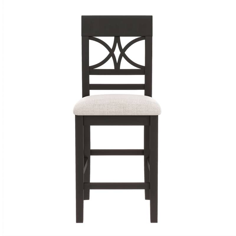 Rustic 6-Piece Counter-Height Dining Set – Wood Table with Storage Shelf, Bench & 4 Matching Chairs‌