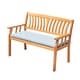 preview thumbnail 7 of 5, Kapalua Honey Nautical Eucalyptus Wooden Outdoor Garden Bench