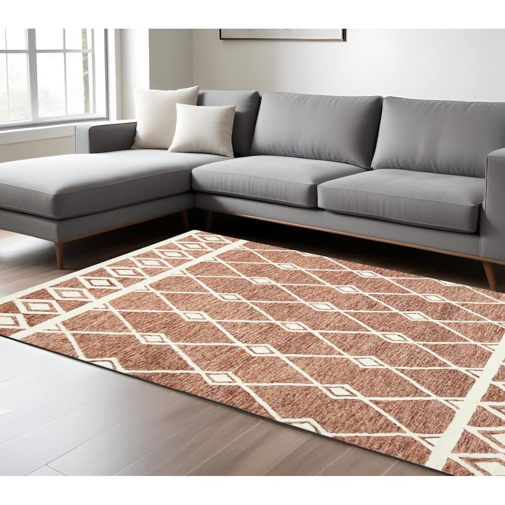 HomeRoots Argyle Lodge Rectangle Area Rug