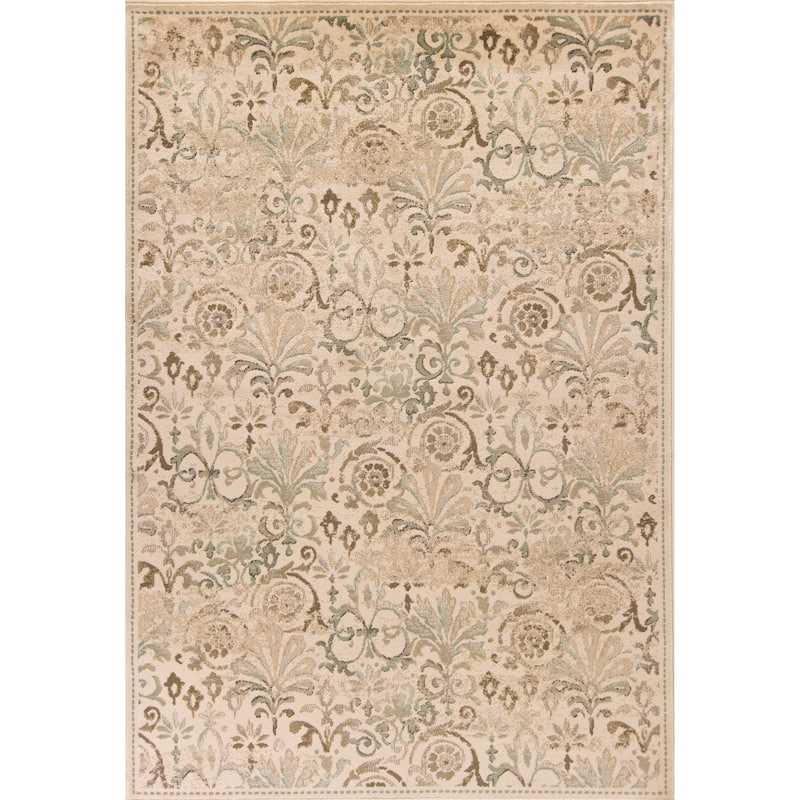 Copper Grove Chandra Elegant Traditions Ivory Area Rug - 3'3" x 4'11" - Ivory