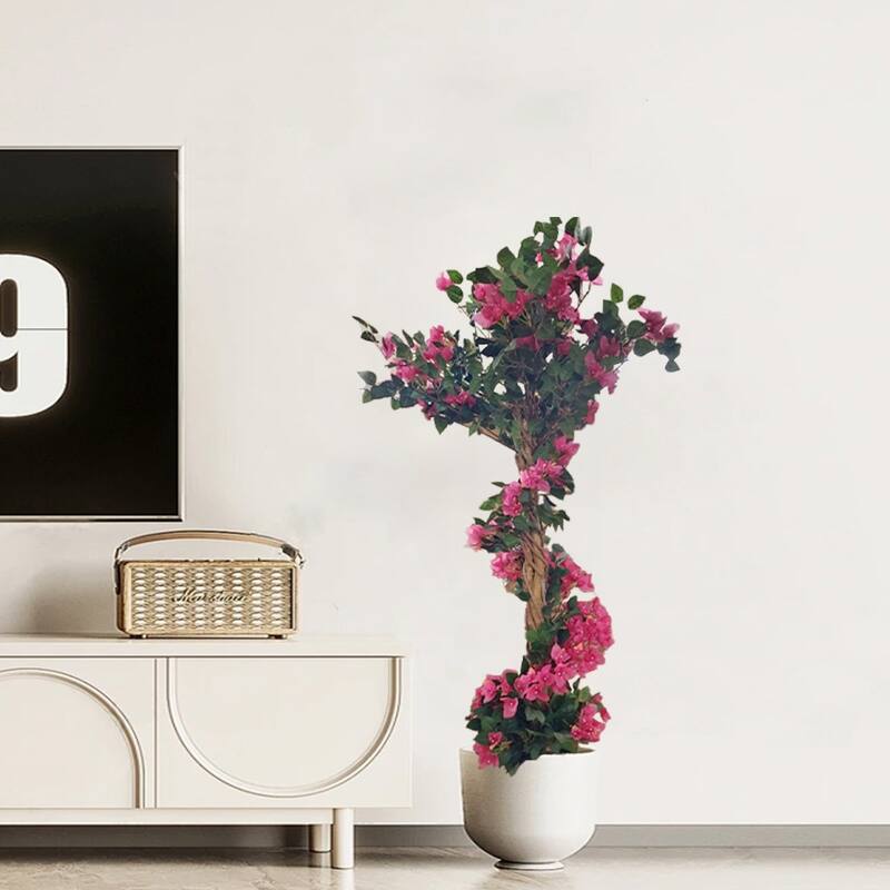 Bougainvillea Artificial Tree With Flowers And Leaves