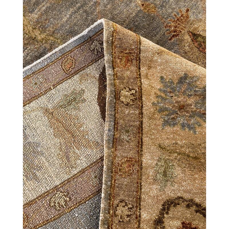 Oushak One-of-a-Kind Handmade Area Rug, Gray - 7' 10" x 10' 1"