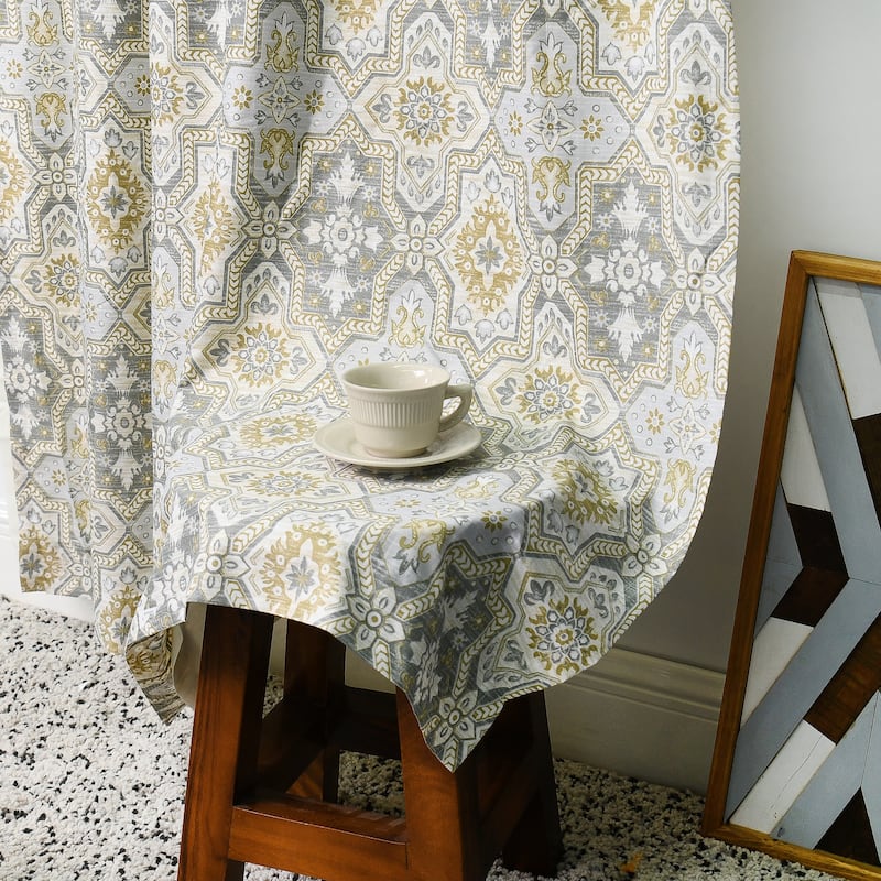 Home Soft Things Lanza Printed 2 Piece Curtain Set
