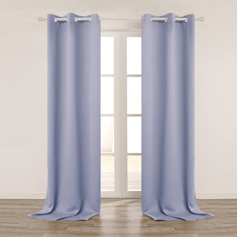 Deconovo 108 120 Length Grommet Curtain (1 Panel) - W42"x L120" - Light Purple