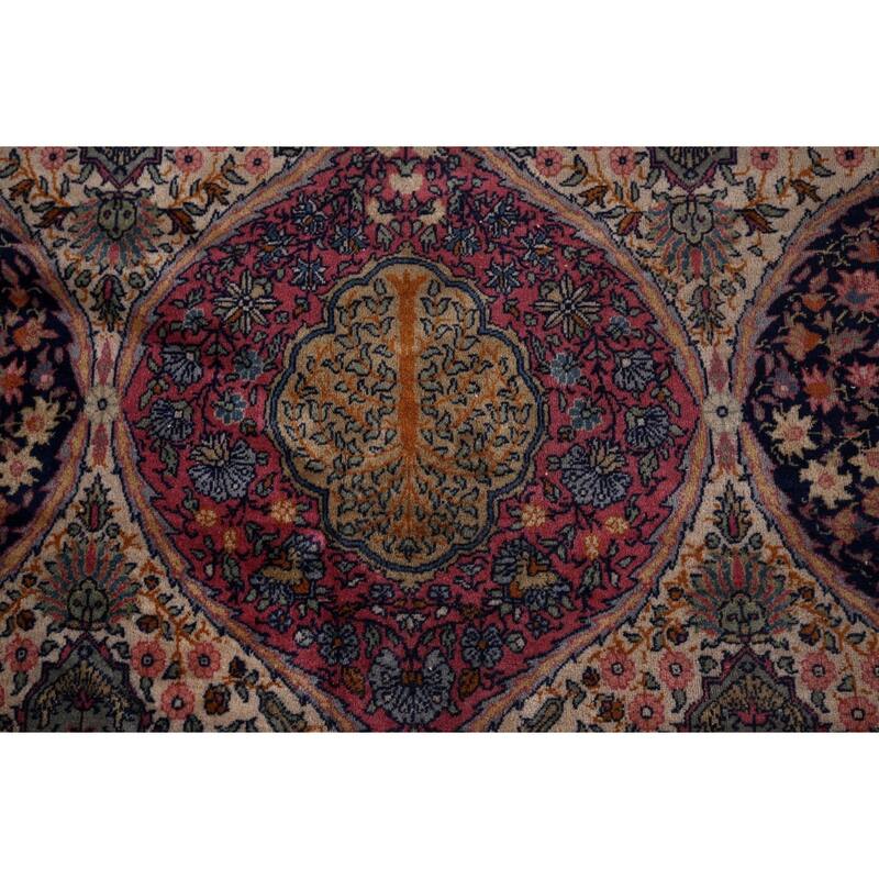 Vegetable Dye Kerman Persian Large Rug Handmade Wool Carpet - 13'3" x 17'3"