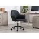 preview thumbnail 1 of 14, Porthos Home Nadia PU Leather Upholstered Office Chair with Steel Legs