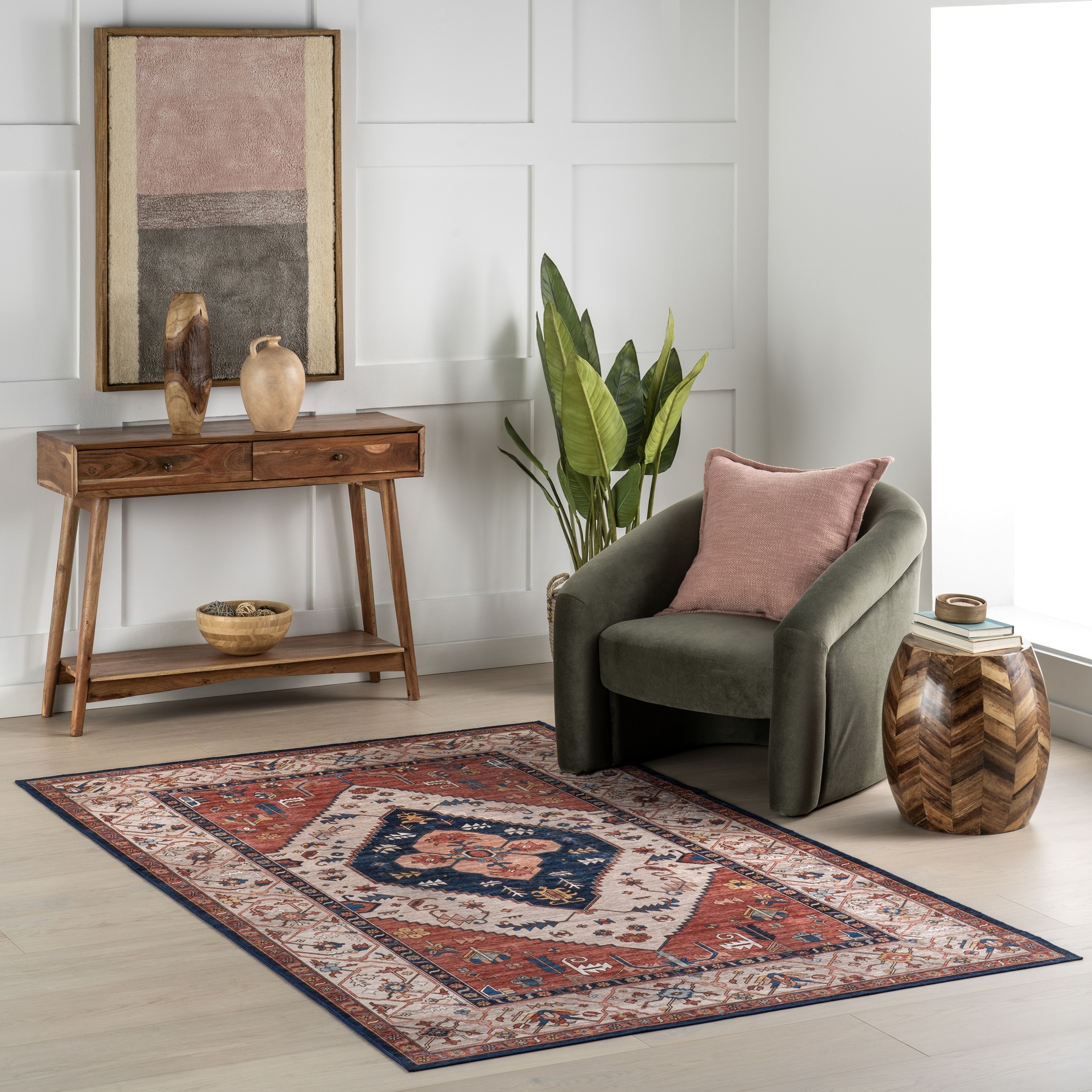 Nuloom SplashGuard Machine Washable Area Rug