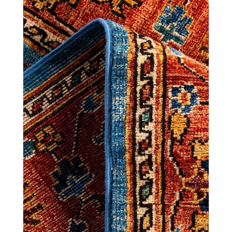 Serapi One-of-a-Kind Hand-Knotted Runner Rug - Light Blue, 2' 7" x 8' 7" - 2' 7" x 8' 7"
