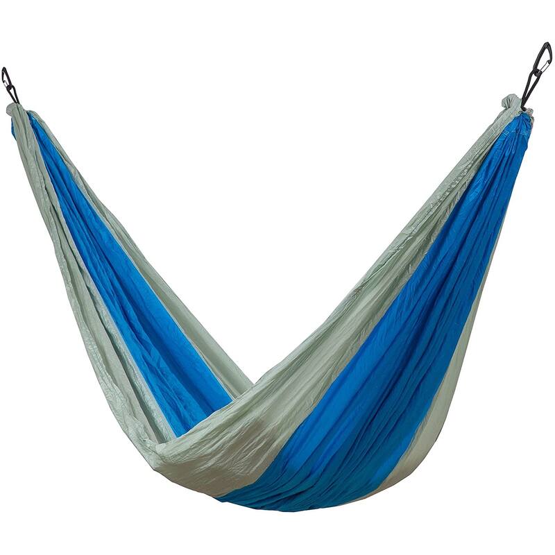 Makena Camping Hammock Set With Storage Bag Double Hammock for Two Outdoor Tree Swing Portable Hammock - Colibri Ben Blue