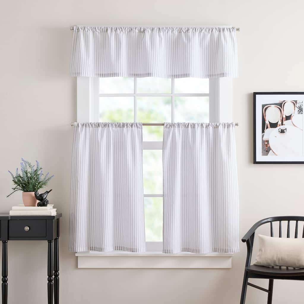 Curtainworks James 3-piece Valance & Tier Pair Set