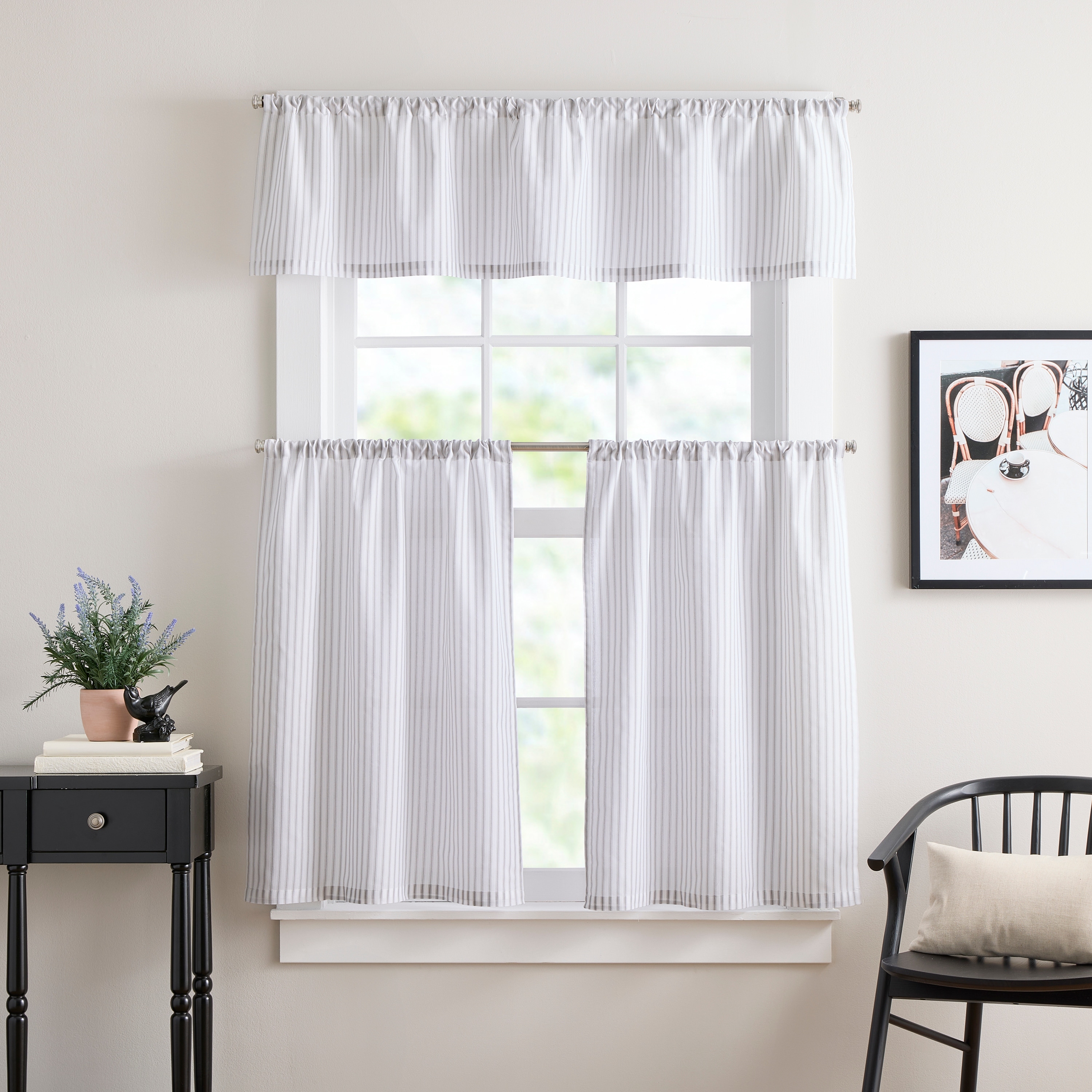 Curtainworks James 3-piece Valance & Tier Pair Set