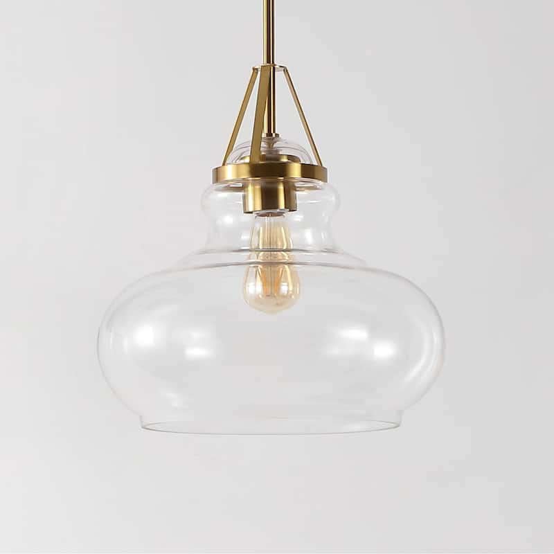 SAFAVIEH Home Lighting Collection Salud 14" Modern & Contemporary Pendant - 14" W x 14" D x 54" H