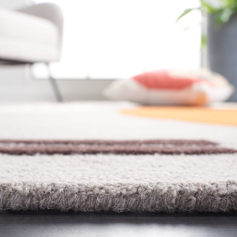 SAFAVIEH Handmade Rodeo Drive Vutka Mid-Century Modern Wool Rug
