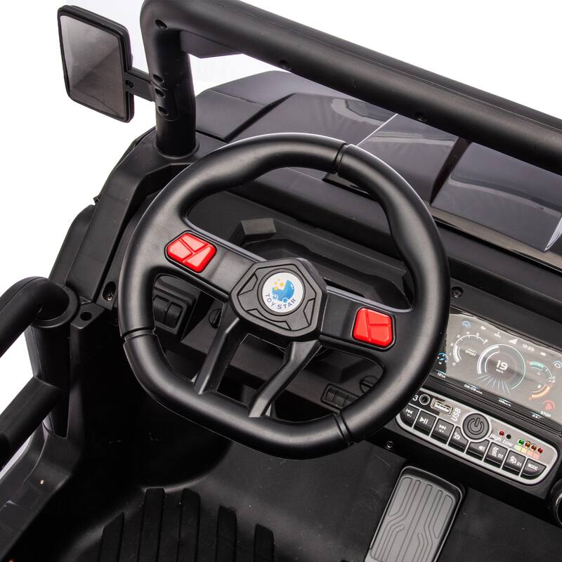 24V Ride On Truck 2 Seater UTV,2x200W Motor Ride On Dump Truck,Dump Bed/Shovel Car,Remote Control Electric Vehicle,Non-slip tyre