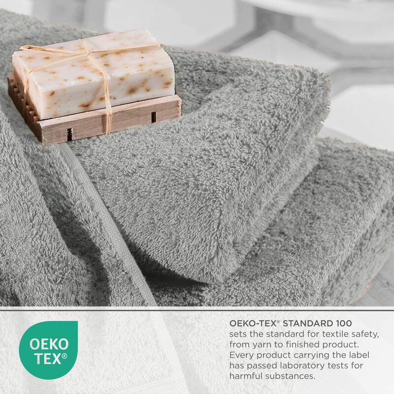Superior Miami 100% Cotton 6-Piece Towel Set - Lightweight & Quick Drying