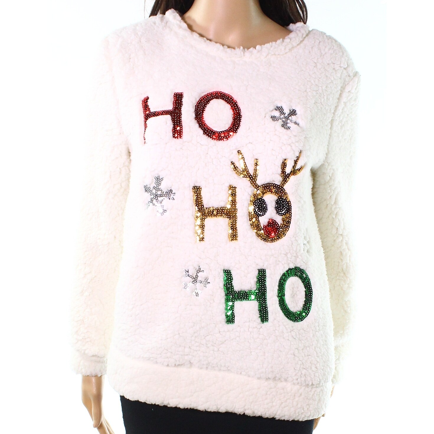 ho ho ho sequin sweater