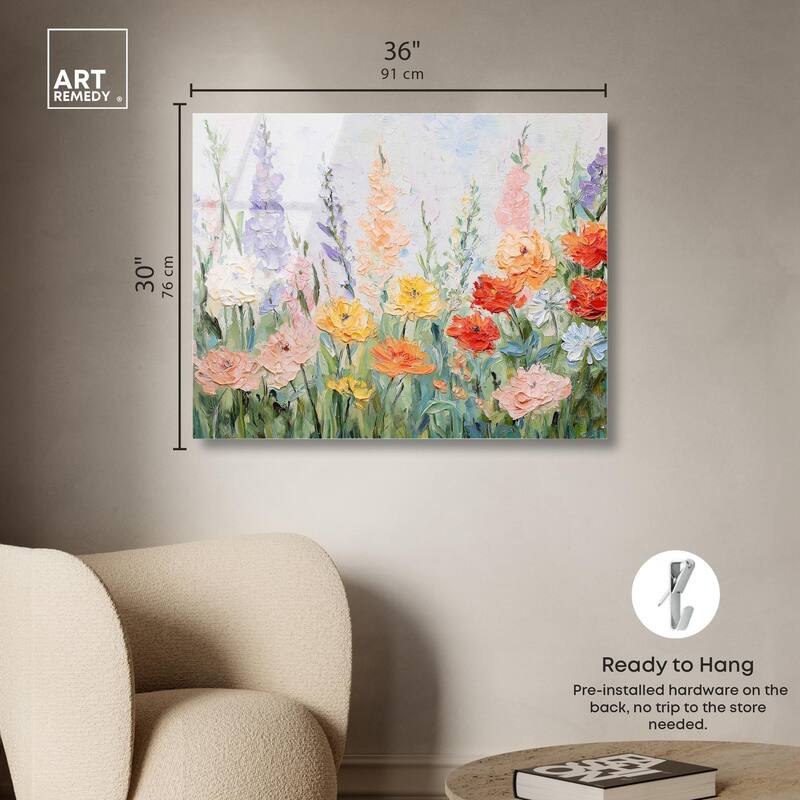 Summer Abundance I Acrylic by Art Remedy, Ready to Hang