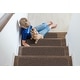 preview thumbnail 3 of 47, Beverly Rug Non Slip Stair Treads for Wooden Steps, 8''x26'' Set of 15 - Brown