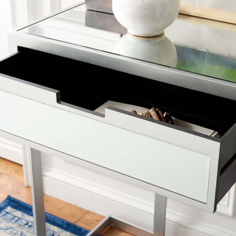 SAFAVIEH Trula 2-Drawer Mirrored Desk