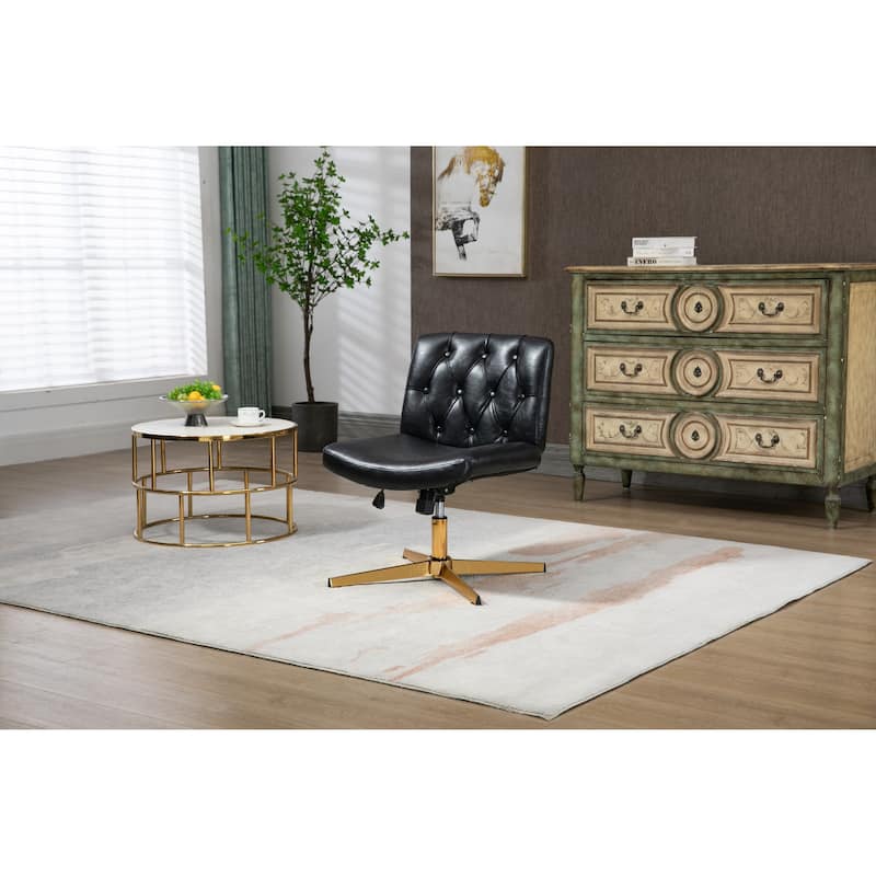 Home Office Desk Chair, Vanity Chair, Modern Adjustable Computer Executive Chair Swivel Task Chair