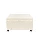 preview thumbnail 12 of 24, Porthos Home Jara Faux Leather Flip Top Square Storage Ottoman