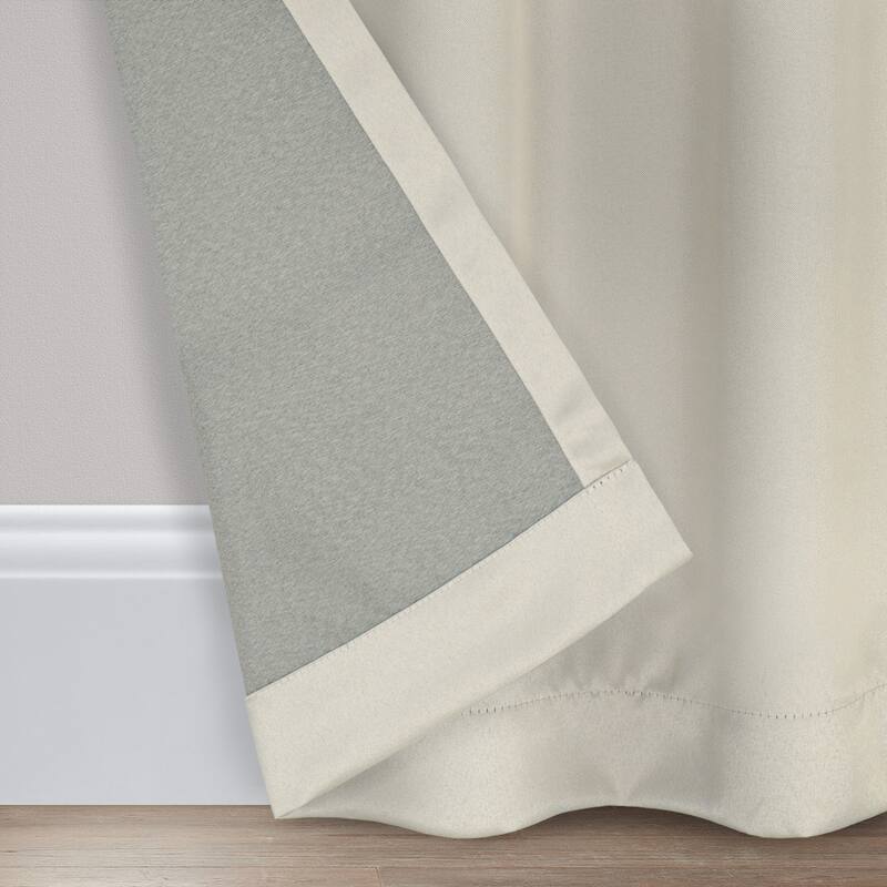 Eclipse Solid Thermapanel Grommet Energy Saving Room Darkening Curtain Panel