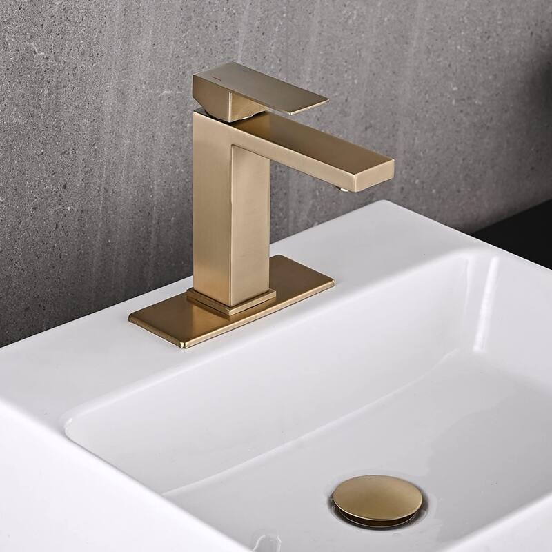 Matte Black Bathroom Faucet Single Hole Vanity Bath Faucet Single Handle Modern Stainless Steel Bathroom Faucets for Sink 1 Hole