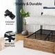 preview thumbnail 7 of 7, Bed Frame, Ergonomic Headboard with Drawers,Charging Station LED,Outlets,USB