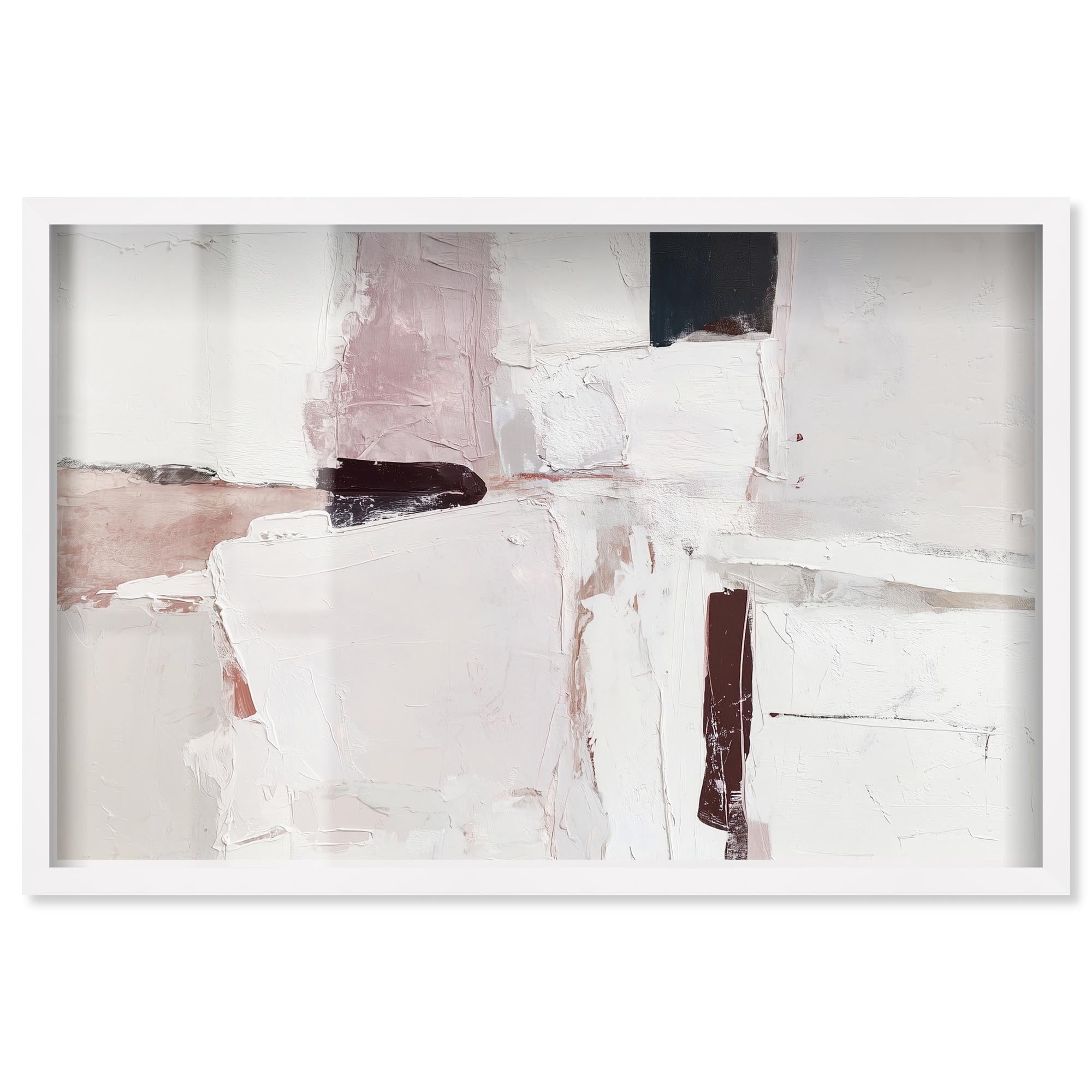 Dark Patch Abstract Wall Art Shadowbox Print by Art Remedy